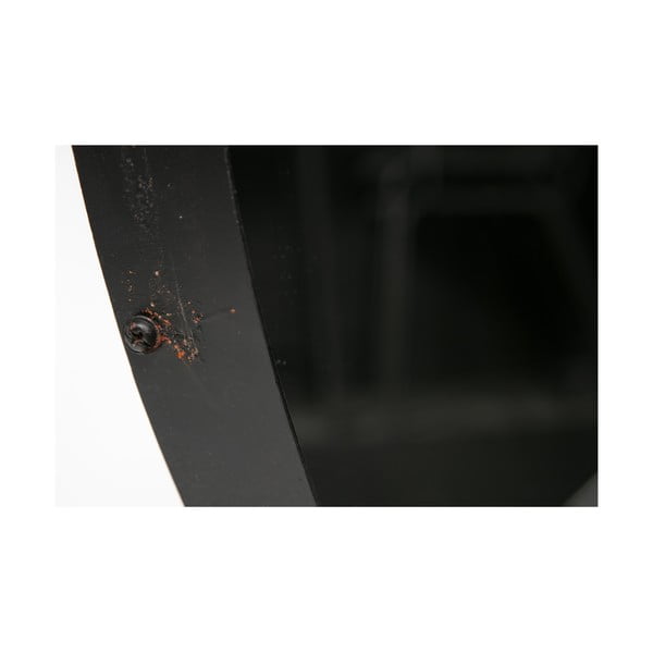 Stensko ogledalo s črnim okvirjem WOOOD Lauren, Ø 80 cm-image-1