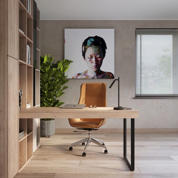 Črna namizna svetilka (višina 43 cm) Fideus – Sollux-image-2