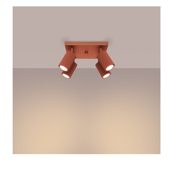 Opečnato oranžno točkovno svetilo 25x25 cm Gleam – Sollux-image-2