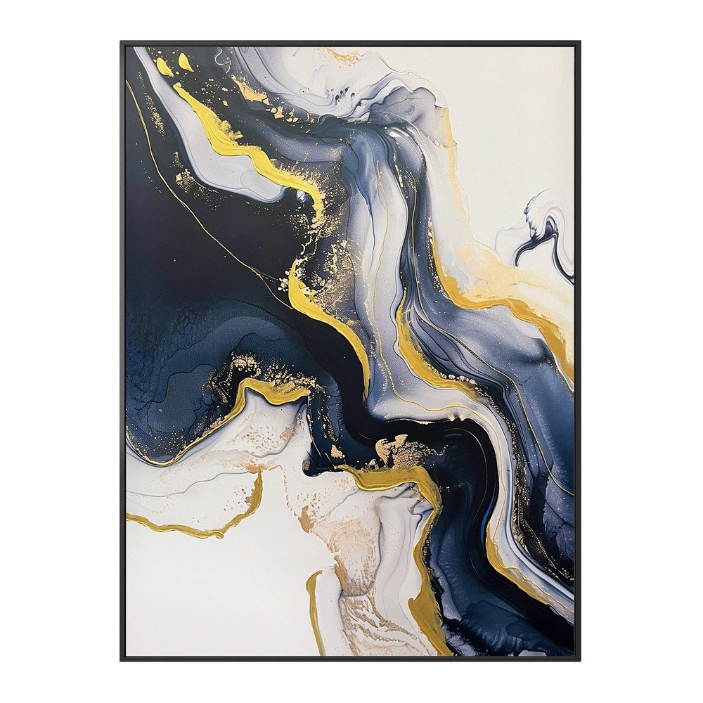 Slika z ročno naslikanimi elementi 70x100 cm Sky