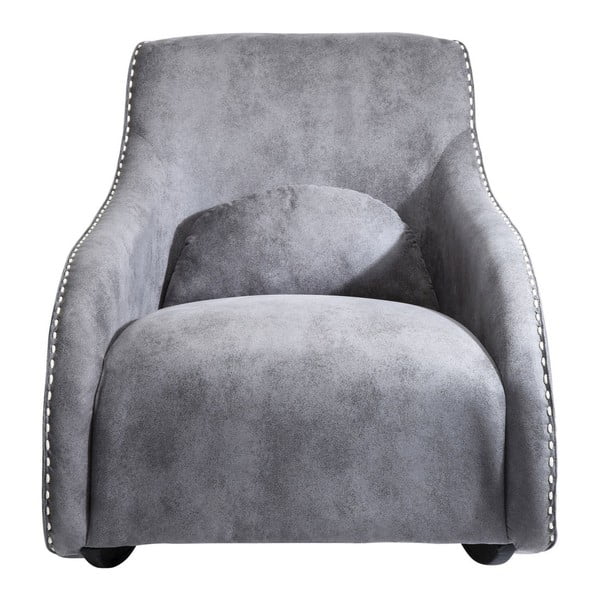 Sivi fotelj Kare Design Ritmo