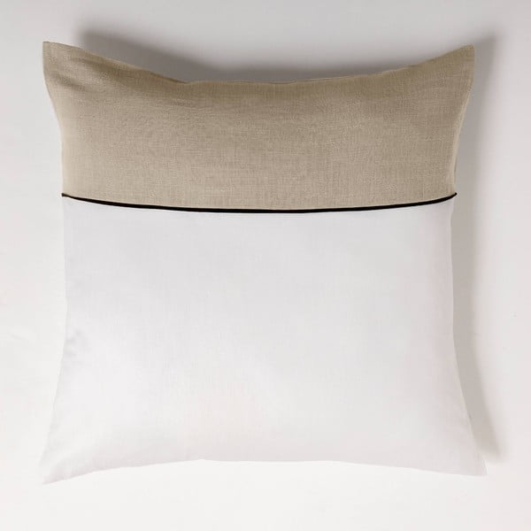 Belo-bež podaljšana bombažna posteljnina za zakonsko posteljo 240x220 cm Gabrielle – douceur d'intérieur-image-3