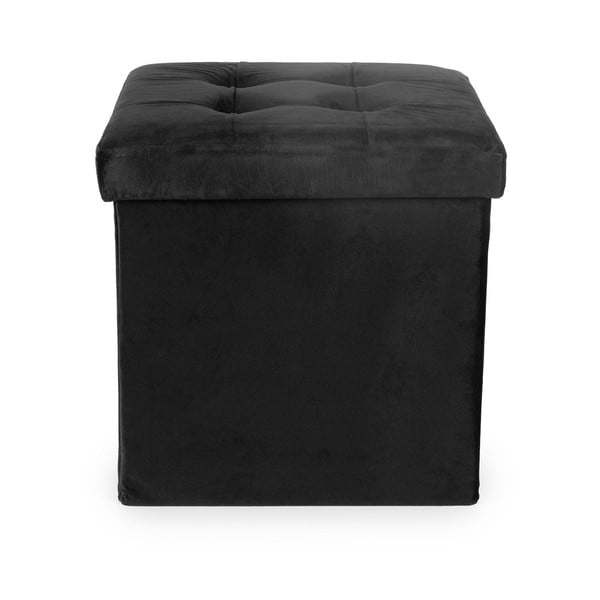 Črn žameten tabure – Compactor
