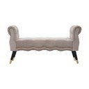 Sivorjava žametna klop Paris – Mauro Ferretti