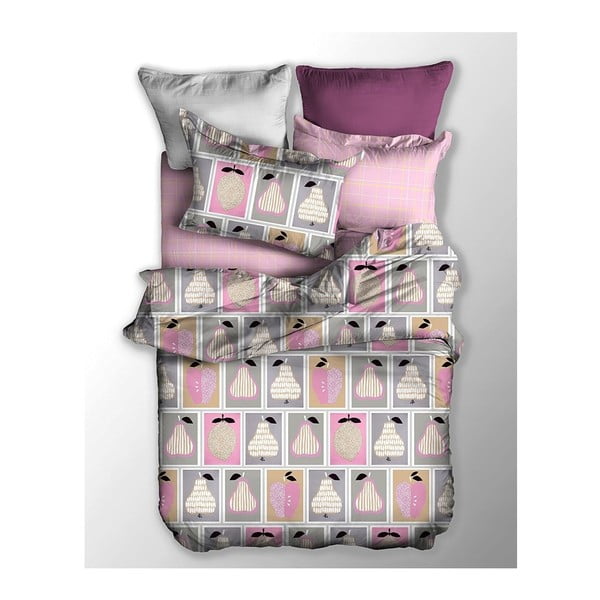 DecoKing Owoc posteljno perilo za eno osebo iz mikrovlaken, 155 x 220 cm
