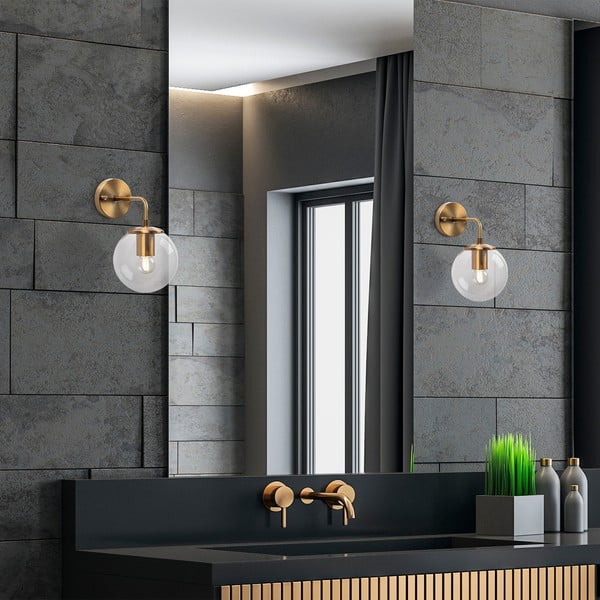 Medeninasta stenska svetilka ø 15 cm Viran – Opviq lights-image-3