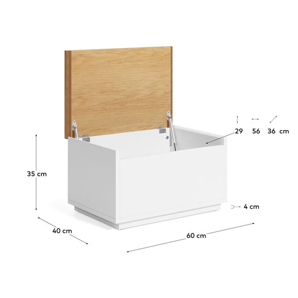 Skrinja v hrastovem dekorju 60x35 cm Abilen – Kave Home-image-4