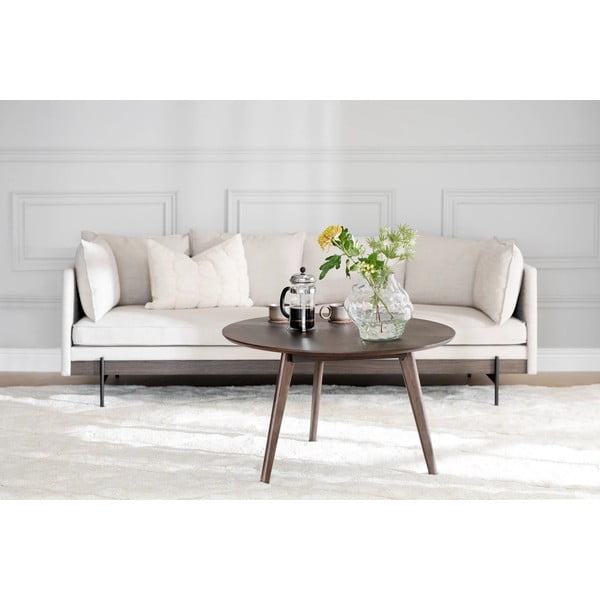 Okrogla mizica v hrastovem dekorju  90x90 cm Yumi - Rowico-image-3