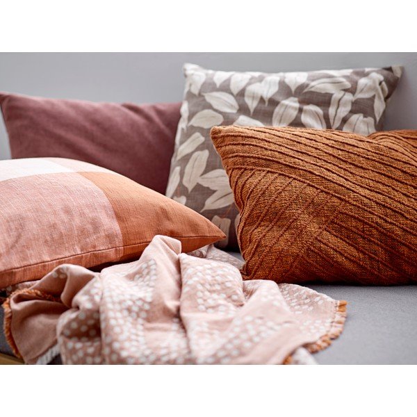 Rjav bombažen okrasni vzglavnik Södahl Benjamin, 50 x 50 cm-image-1