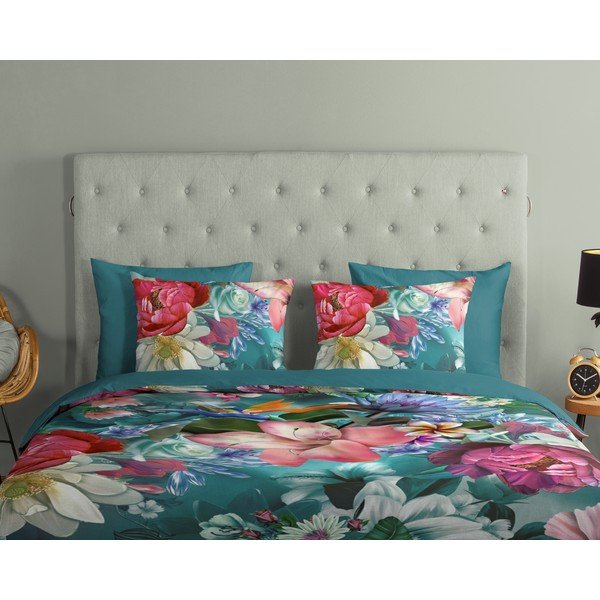 Turkizna bombažna posteljnina 140x200 cm - Good Morning-image-2