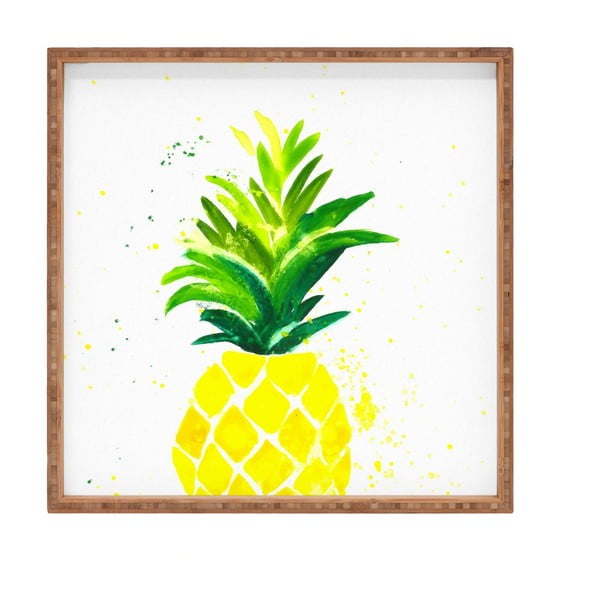 Lesen dekorativni pladenj Ananas, 40 x 40 cm