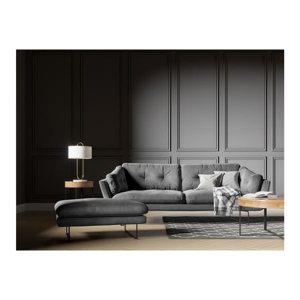 Siv žameten tabure Windsor & Co Sofas Gravity-image-3