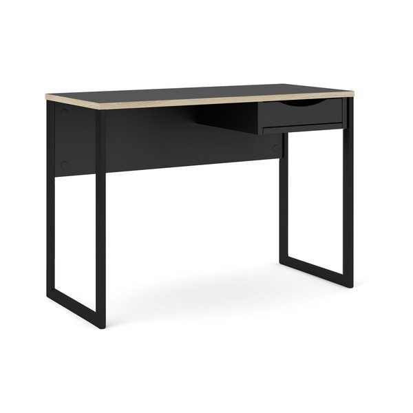 Črna pisalna miza Tvilum Function Plus, 110 x 48 cm-image-2