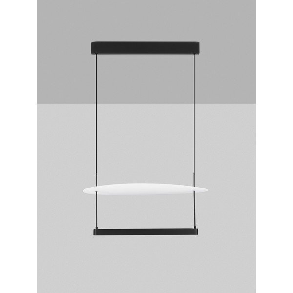 Bela/mat črna aluminijasta LED zatemnitvena viseča svetilka ø 60 cm Diona – Nova Luce-image-4