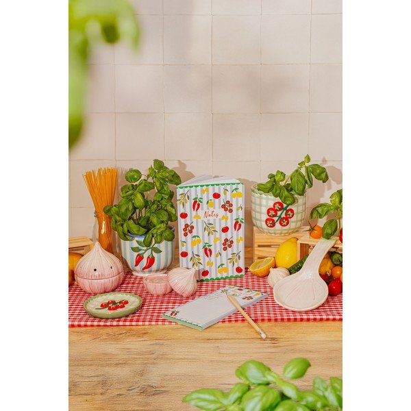 Keramičen ročno poslikan okrasni cvetlični lonec ø 12 cm Chilli – Sass & Belle-image-2