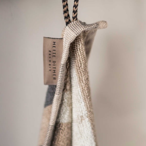 Modro-siva brisača iz organskega bombaža 50x90 cm Disorder - Mette Ditmer Denmark-image-3