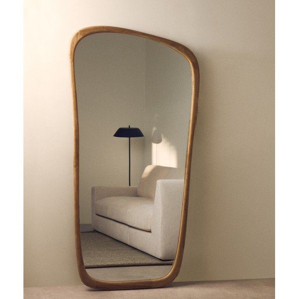Stensko ogledalo z lesenim okvirjem 94,5x192 cm Alura – Kave Home-image-1