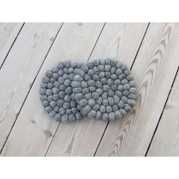 Siv podstavek iz volnenega filca Wooldot Ball Coaster, ⌀ 20 cm-image-2