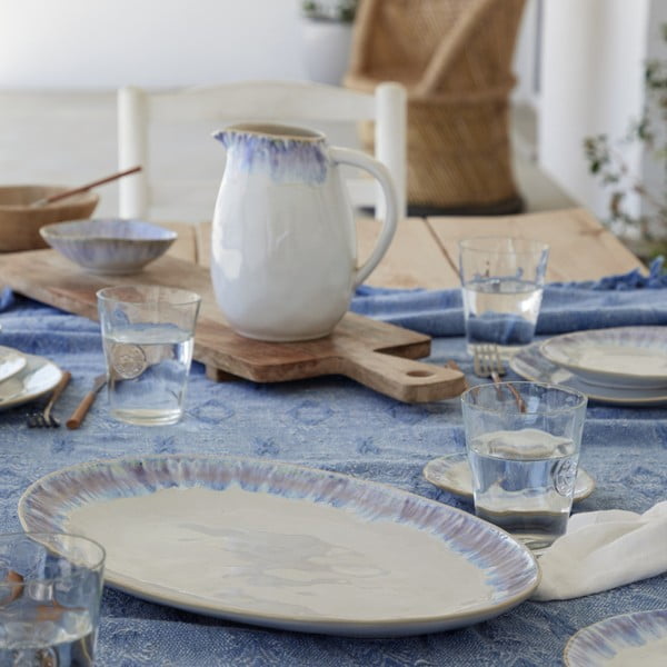 Belo-moder keramičen pladenj Costa Nova Brisa, dolžina 41 cm-image-1