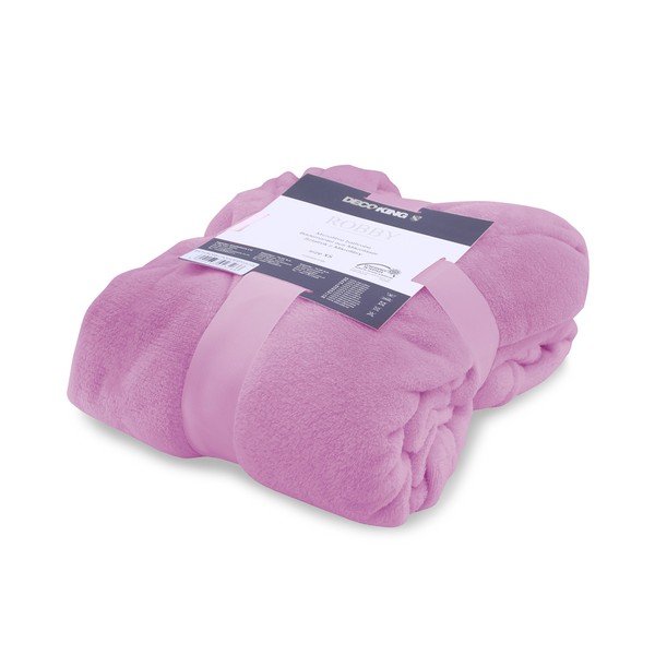 Vijoličen unisex kopalni plašč iz mikrovlaken DecoKing Robby, velikost XL-image-2