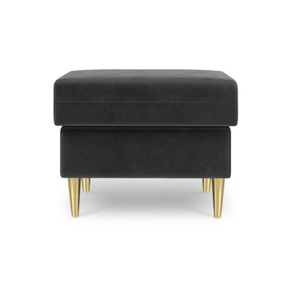 Temno siv puf Mazzini Sofas Muguet, 60 x 45 cm-image-2