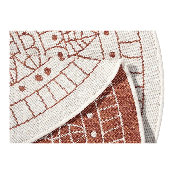 Rdeča zunanja preproga NORTHRUGS Porto, ø 140 cm-image-3