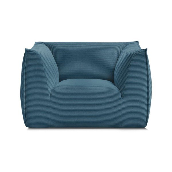 Moder fotelj iz rebrastega žameta Giorgia – Bobochic Paris-image-2