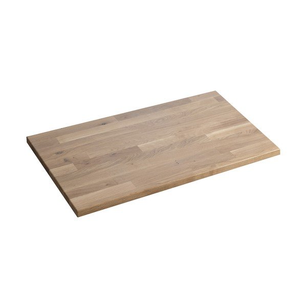 Pult omarice za umivalnik iz masivnega hrasta v naravni barvi 80x50 cm Woody – Sapho