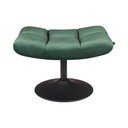 Zelen žameten tabure Dutchbone Bar 