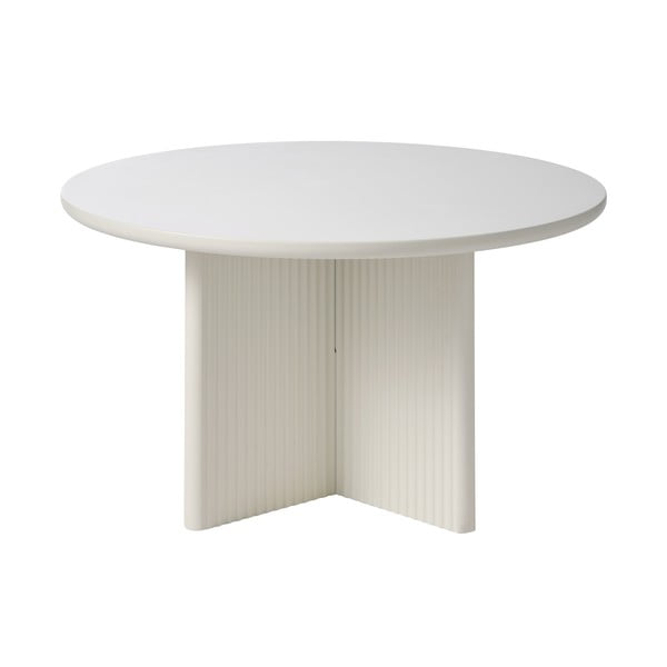 Svetlo siva okrogla mizica ø 80 cm Palma – Unique Furniture