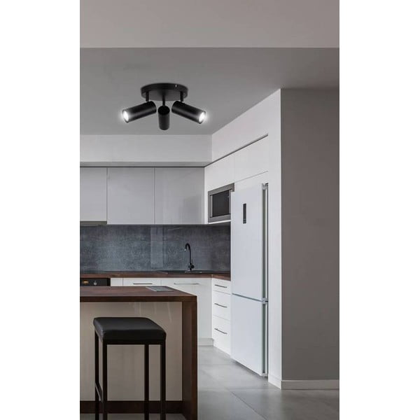 Črno kovinsko točkovno svetilo Colly – Candellux Lighting-image-1