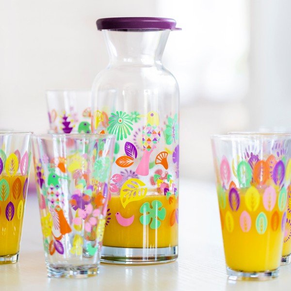 Vijolična steklena karafa Sagaform Fantasy-image-1