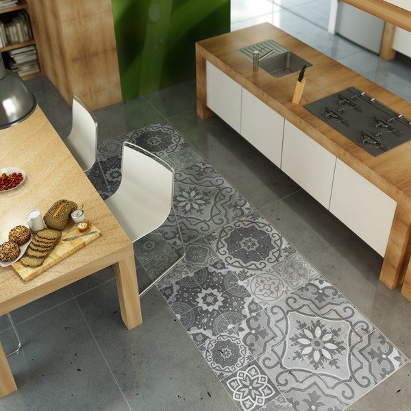 Vodoodporna talna nalepka Ambiance Grey Stones, 90 x 60 cm-image-3