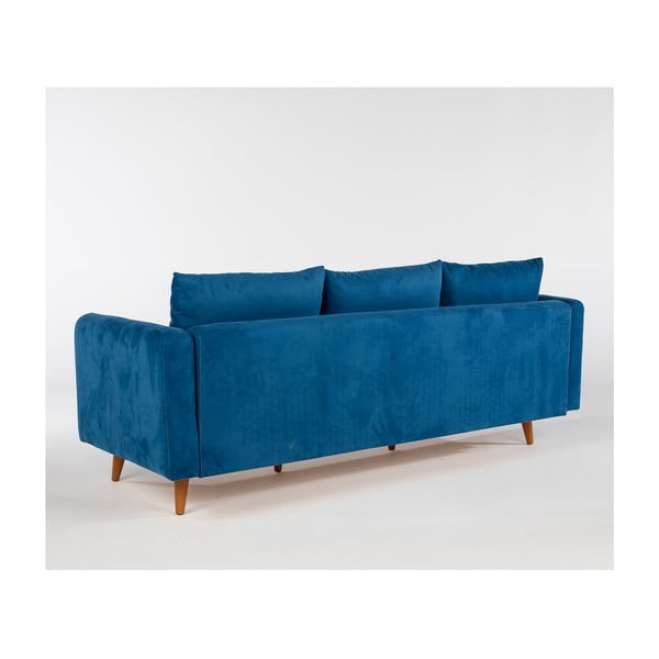 Temno modra sedežna garnitura 215 cm Sofia – Balcab Home-image-3