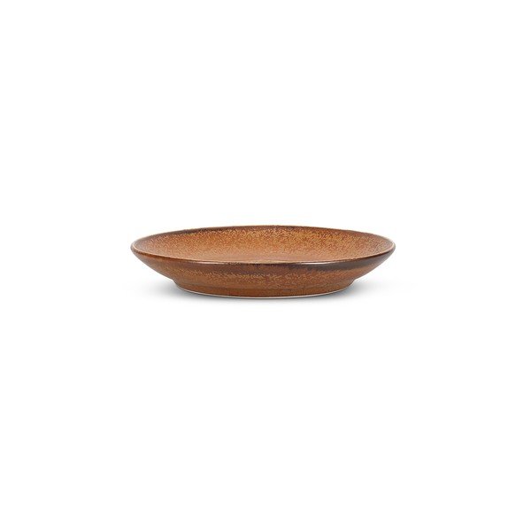 Rjav porcelanast čajni krožniček ø 14 cm Ovio – BonBistro-image-2
