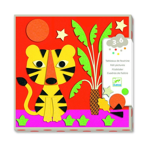 Komplet za izdelavo 4 kolažev s filcem Djeco Naturaleza-image-2