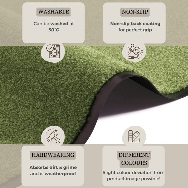 Green Hanse Home Wash & Clean Mat, 39 x 58 cm-image-2