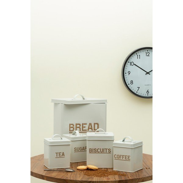 Komplet 5 beliih posod za shranjevanje hrane Premier Housewares-image-1
