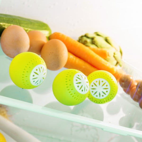 Komplet 3 kroglic proti neprijetnim vonjavam v hladilniku InnovaGoods-image-1
