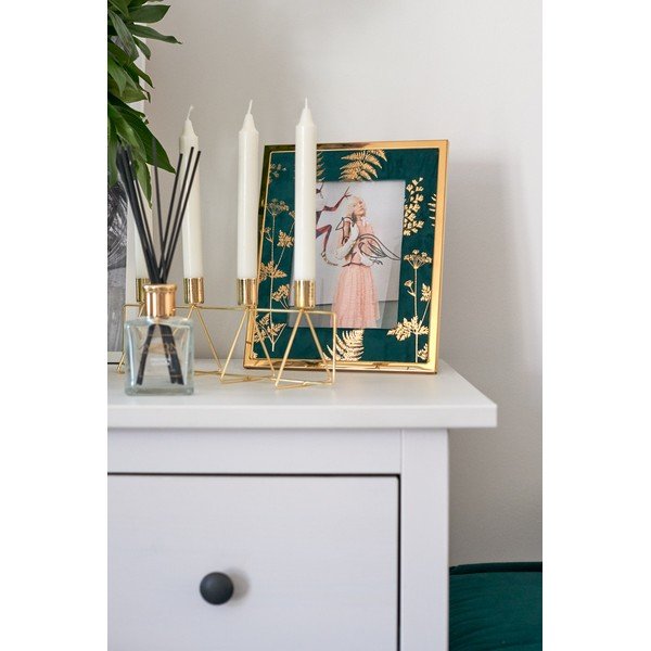 Zeleno-zlat okvir za namizne fotografije Mauro Ferretti Glam, 15 x 20 cm-image-1