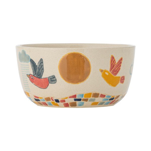 Kremno bela otroška skleda iz kamenine ø 12 cm Colorine – Bloomingville Mini