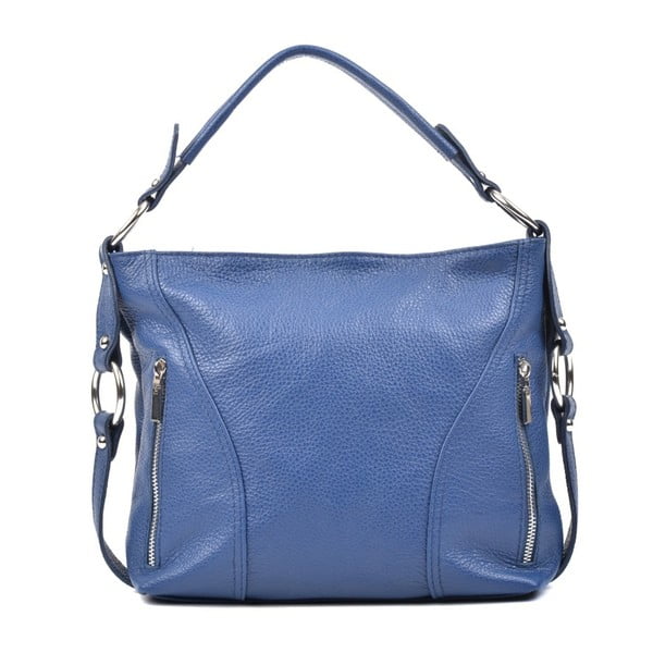 Modra usnjena torbica Carla Ferreri Hakula