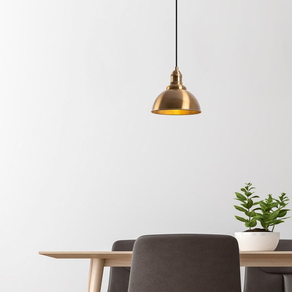 Viseča svetilka v bronasti barvi s kovinskim senčilom ø 21 cm Varzan – Opviq lights-image-4