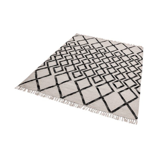 Bež-črna preproga Asiatic Carpets Hackney Diamond, 120 x 170 cm-image-2