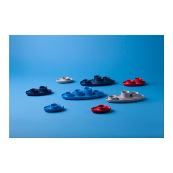 Temno moder svečnik EMKO Aye Aye Three Candles-image-3