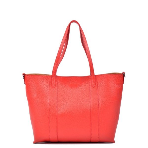 Rdeča usnjena torbica Carla Ferreri Gala Rosso-image-2