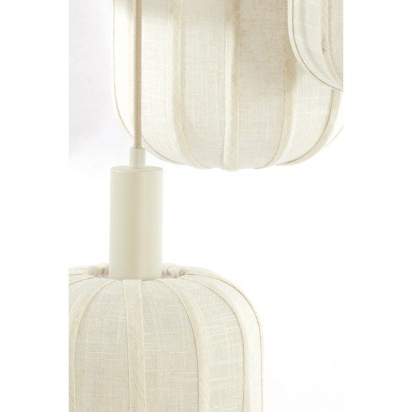 Kremno bela viseča svetilka s tekstilnim senčilom ø 50 cm Tufia – Light & Living-image-2