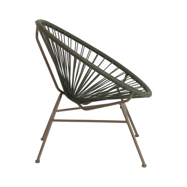 Vrtni fotelj z zelenim prepletom Kave Home Samantha-image-2