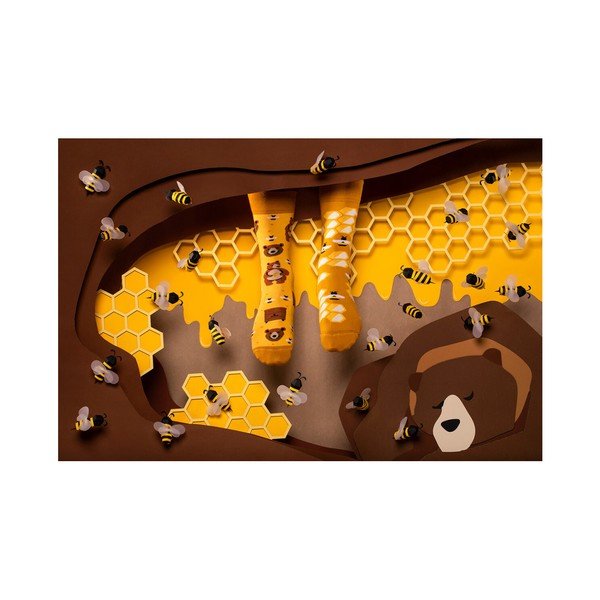 Nogavice Many Mornings Honey Bear, velikost 43-46-image-1