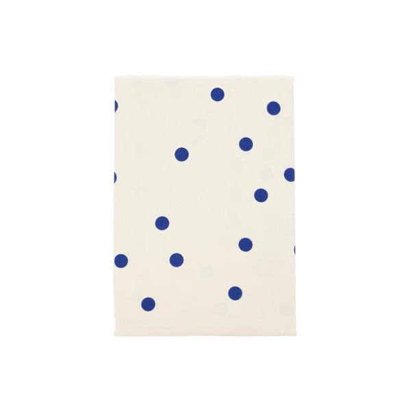 Modra/kremno bela enojna posteljnina iz bombažnega satena 140x200 cm Solaris – Södahl-image-3